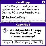 CardCopy for Palm OS