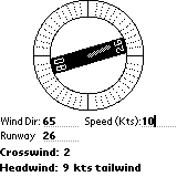 Crosswind Calculator for Palm OS