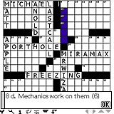 Crossword Puzzles for Palm OS