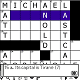 Crossword Puzzles for Palm OS