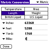 Formulas for Palm OS