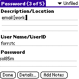 Password Store for Palm OS