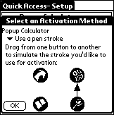 Quick Access for Palm OS