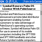 Quick News for Palm OS