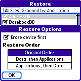 Right Back Up for Palm OS