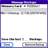 Right Back Up for Palm OS