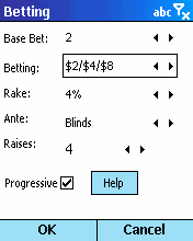 Full betting options