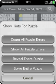 Crosswords for webOS