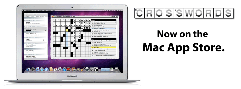 Crosswords for Mac - Now Available on the Mac App Store!