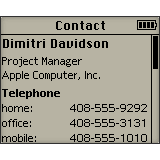 Address -> iPod for Palm OS