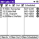 Call Tracker for Palm OS