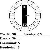 Crosswind Calculator for Palm OS